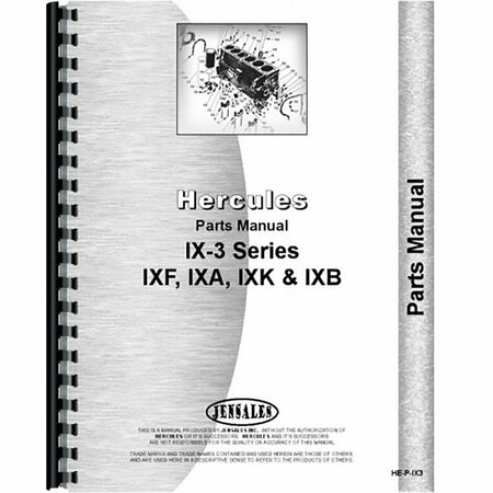 AFTERMARKET Parts Manual For Hough HA Pay Loader Hercules Engine IX3 Series IXF IXA IXK IXB RAP72603